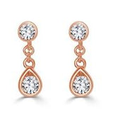 18ct Diamond Drop Stud