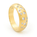 Yellow Gold and Diamond Scatter Set Ring