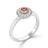Pink & White Diamond Ring