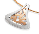 Sterling Silver and Rose Gold Plate Slide Pendant