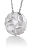 Sterling Silver Wave Ball Pendant