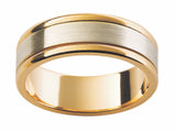 Yellow and White Gold Band F111-6MM